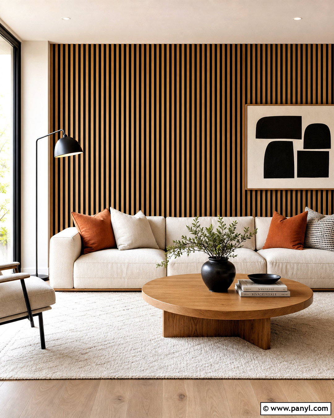 Vertical Wood Slat Accent Wall - 20 wood accent wall ideas