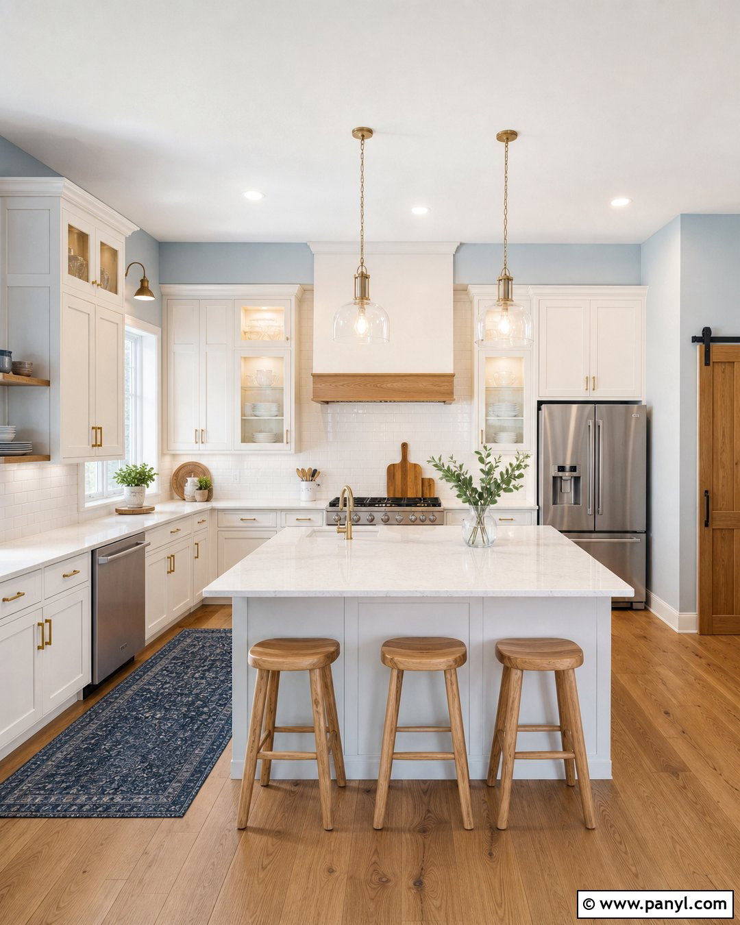 Very Light Blue Kitchen Walls With White Cabinets - 20 Very Light Blue Walls