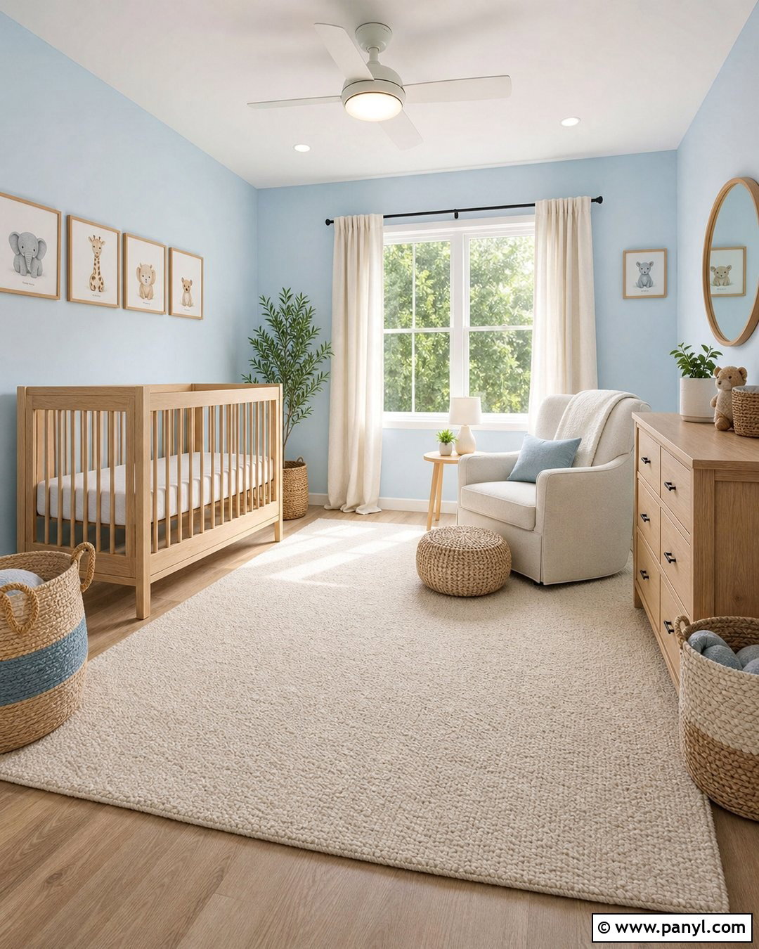 Very Light Blue Nursery Walls With Warm Neutrals - 20 Very Light Blue Walls