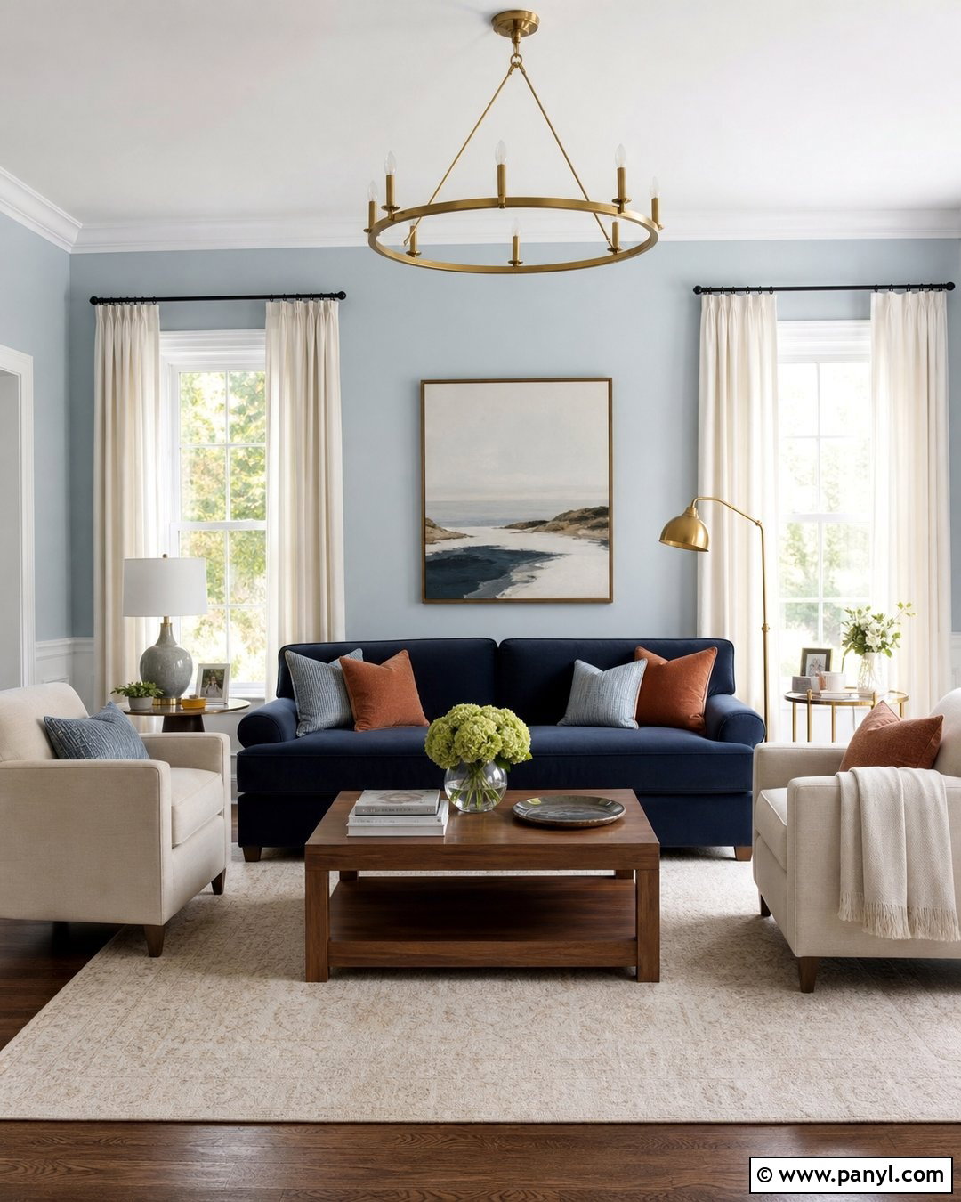 Very Light Blue Walls With Navy Furniture - 20 Very Light Blue Walls