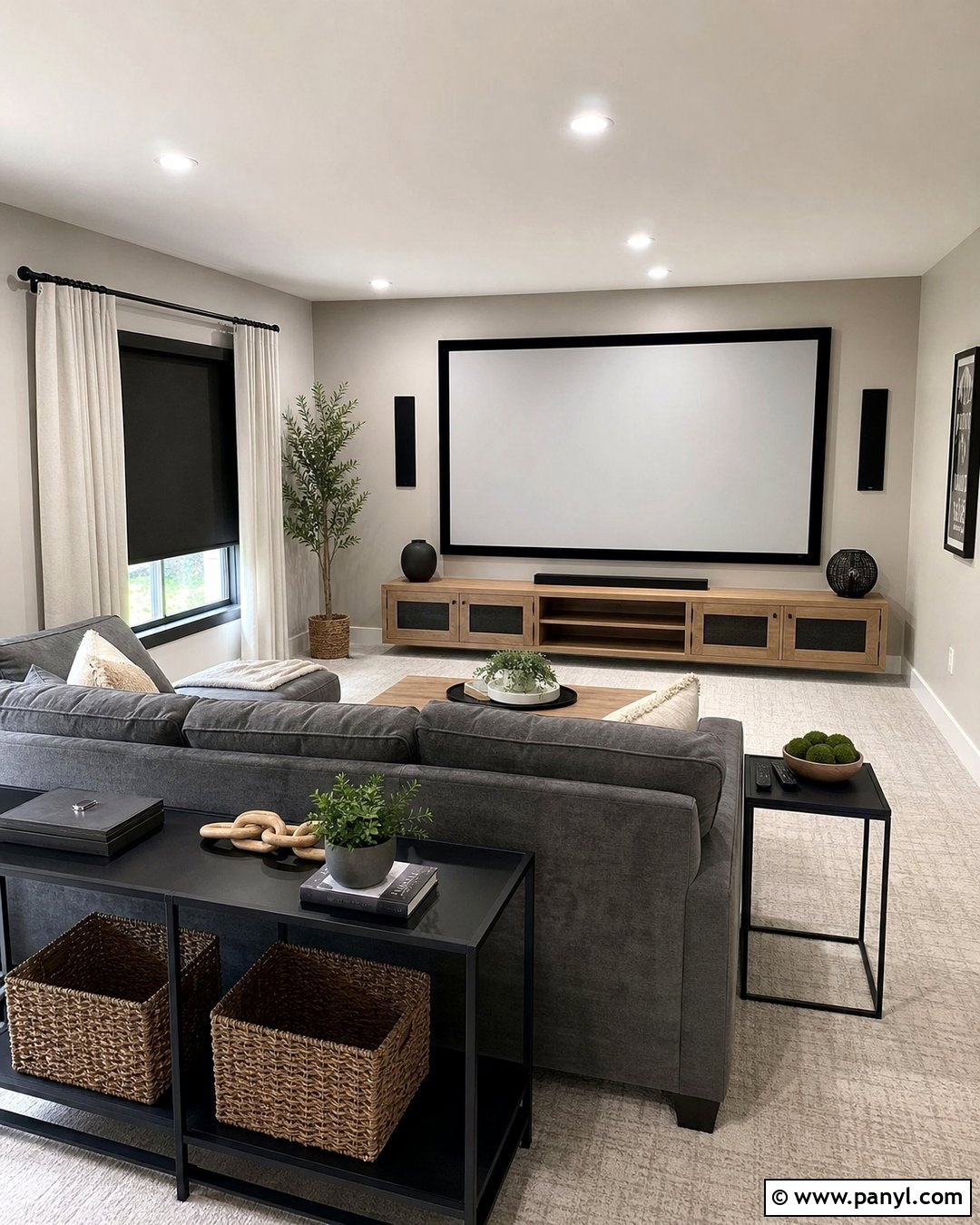 Very Light Gray Projector Wall - 20 Projector Wall Color Ideas