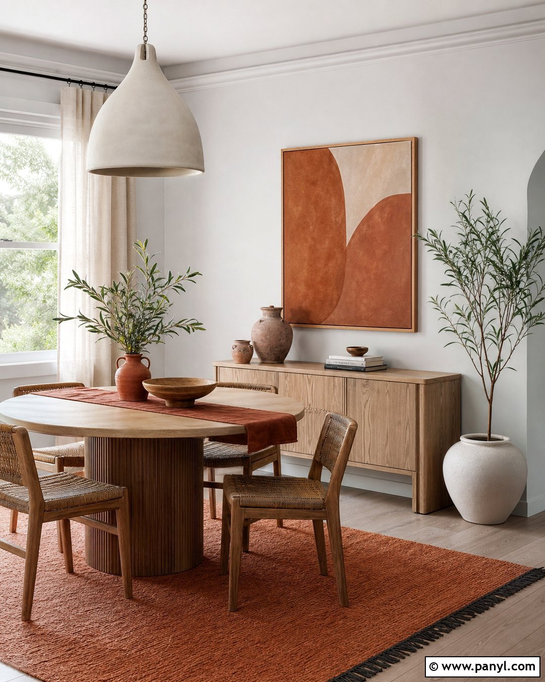 Very Light Grey Walls With Terracotta - 25 Very Light Grey Walls