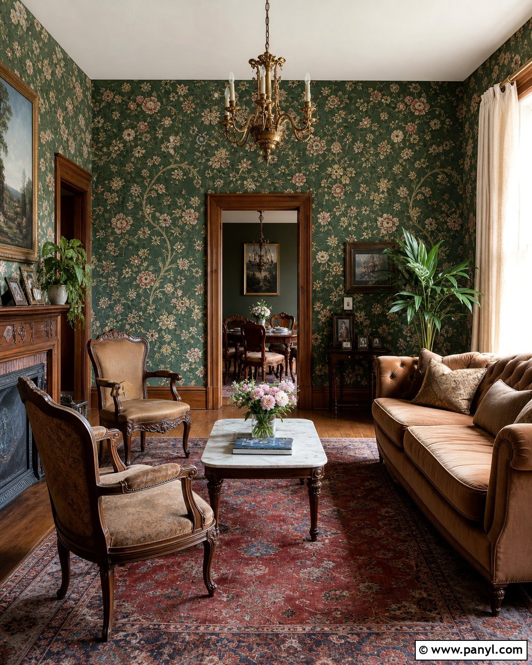 Victorian Floral Wallpaper Living Room - 25 Victorian Home Wallpaper Ideas