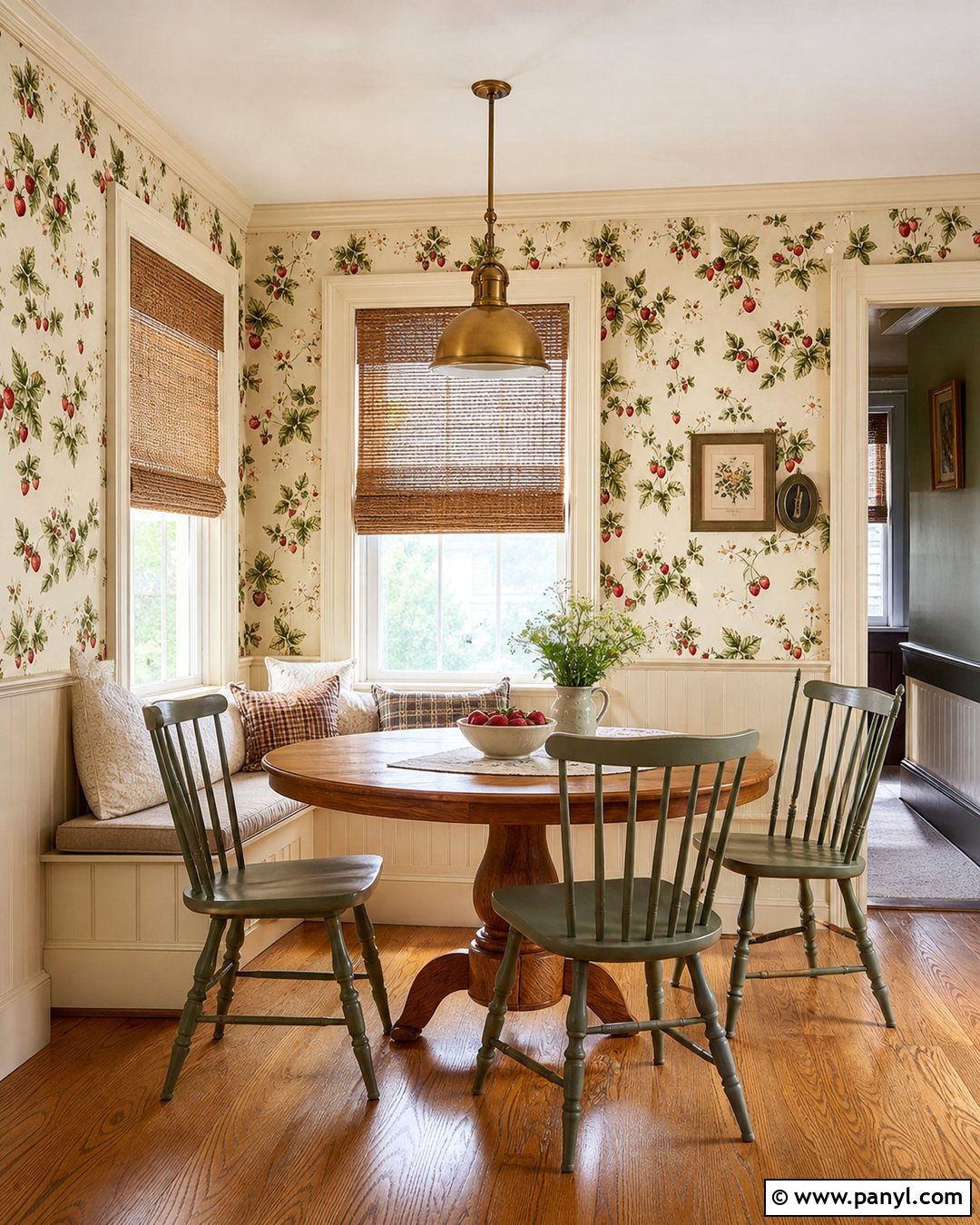 Victorian Wallpaper Breakfast Nook - 25 Victorian Home Wallpaper Ideas