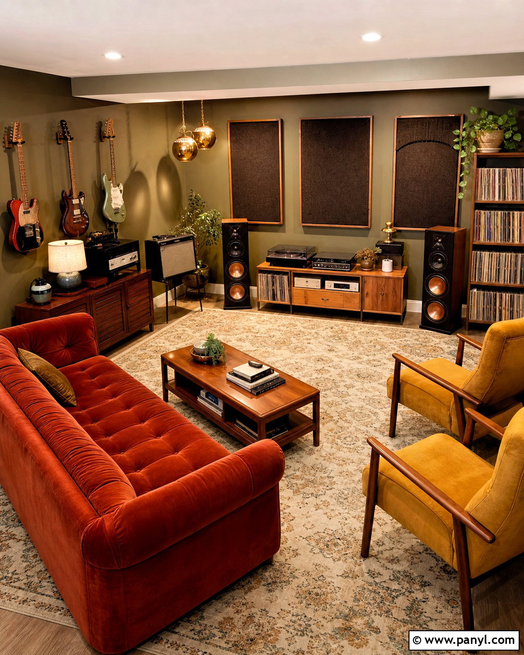 Vintage Basement Music Room - 20 basement music room ideas