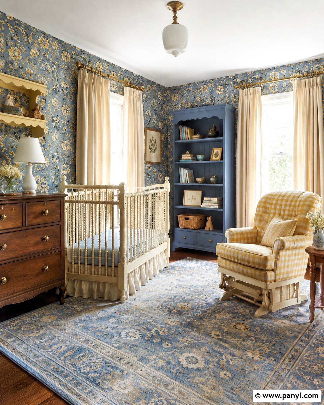 Vintage Blue And Yellow Nursery - 20 blue and yellow nursery ideas