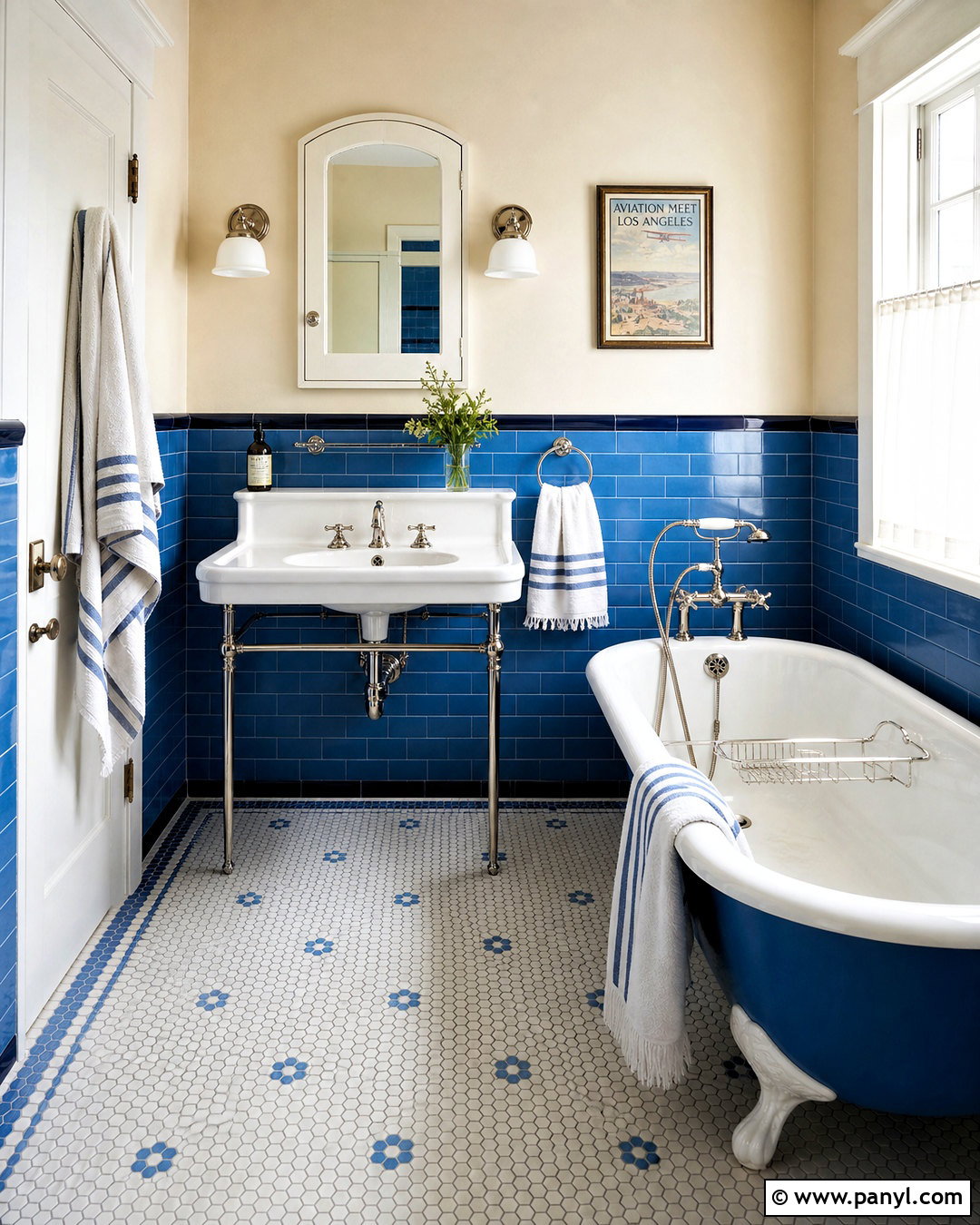 Vintage Blue Bathroom - 20 blue bathroom design ideas