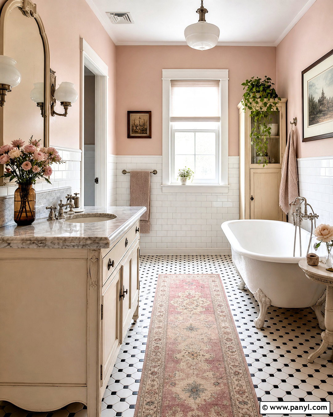 Vintage Blush Bathroom - 20 blush bathroom ideas