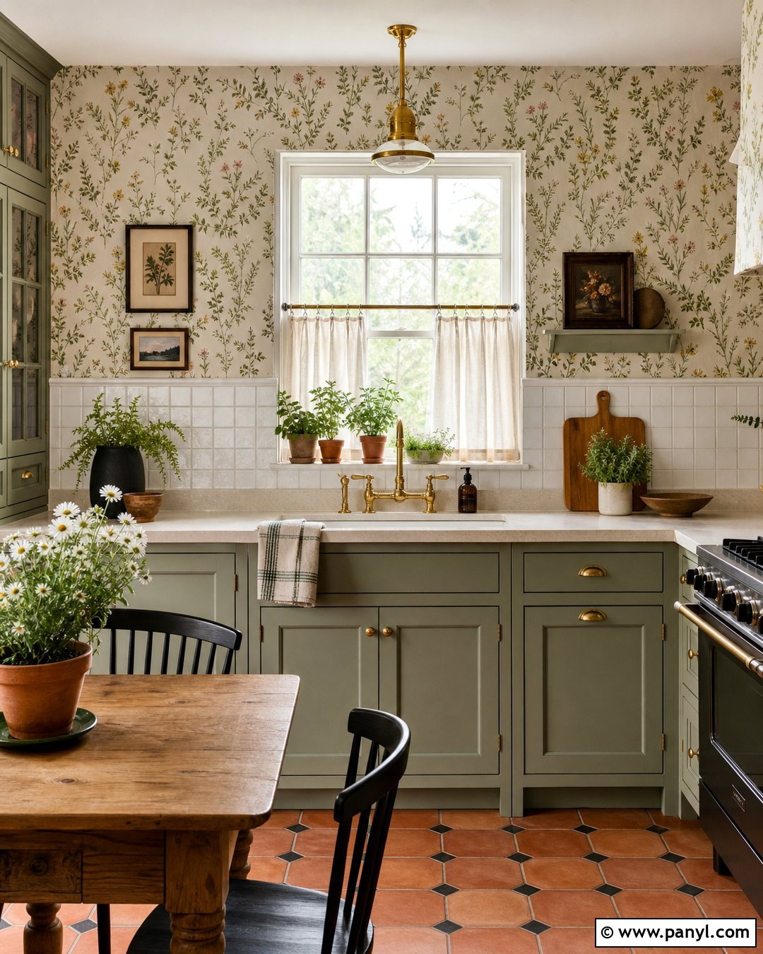 Vintage Botanical Wallpaper Kitchen - 35 2019 Aesthetic Wallpaper ideas