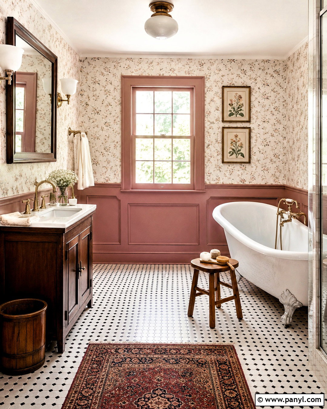 Vintage Dusky Pink Bathroom - 20 dusky pink bathroom ideas