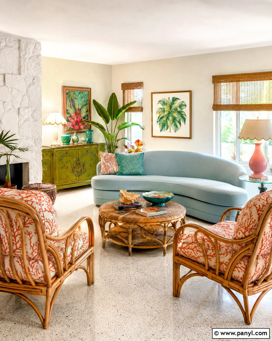 Vintage Florida Coastal Interior - 20 coastal beach house interiors
