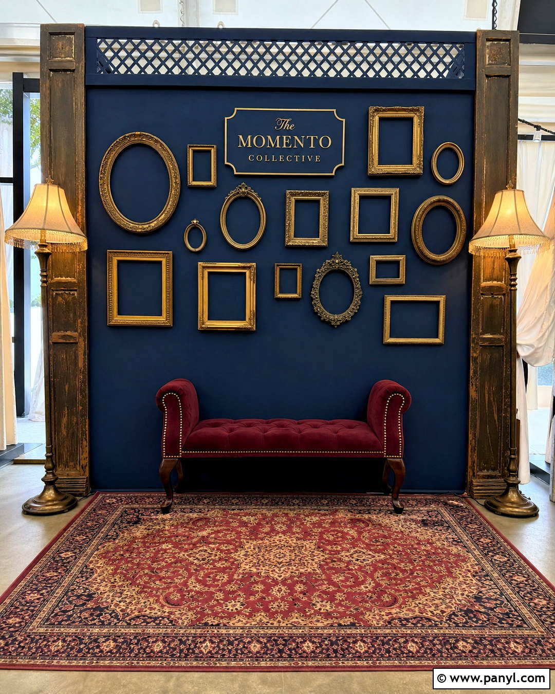 Vintage Frame Event Photo Wall - 20 event photo wall ideas
