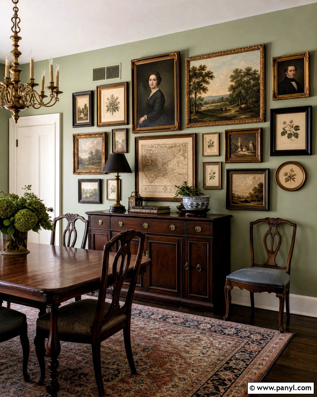 Vintage Gallery Wall - 20 gallery wall ideas