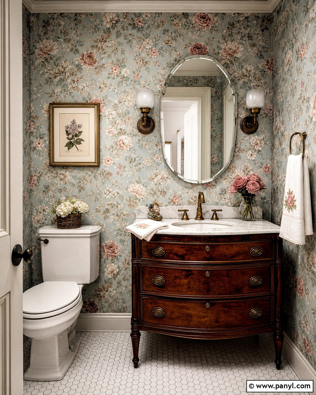 Vintage Half Bathroom - 20 half bathroom design ideas