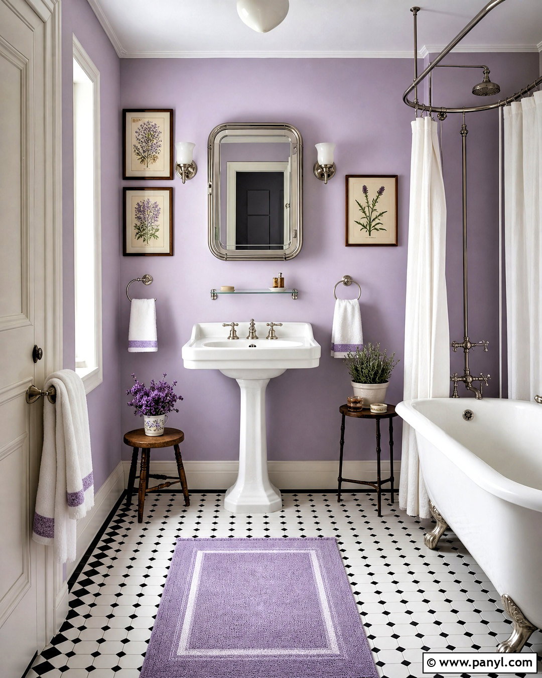 Vintage Lavender Bathroom - 20 lavender bathroom ideas