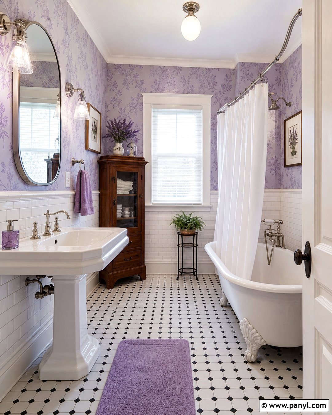 Vintage Lavender Bathroom Walls - 35 Lavender Wall Paint Ideas