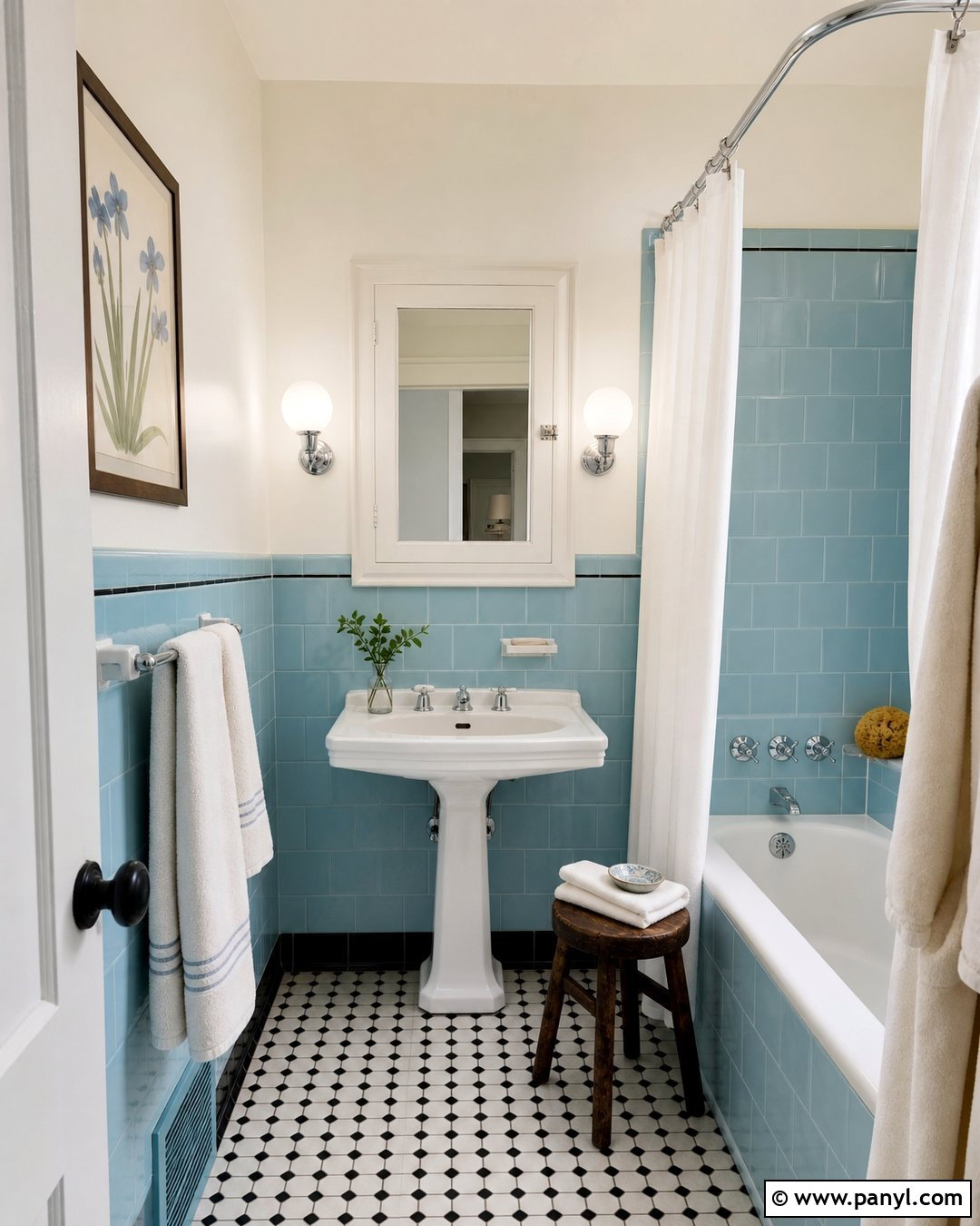 Vintage Light Blue Bathroom - 20 Light Blue Color For Bathroom Ideas