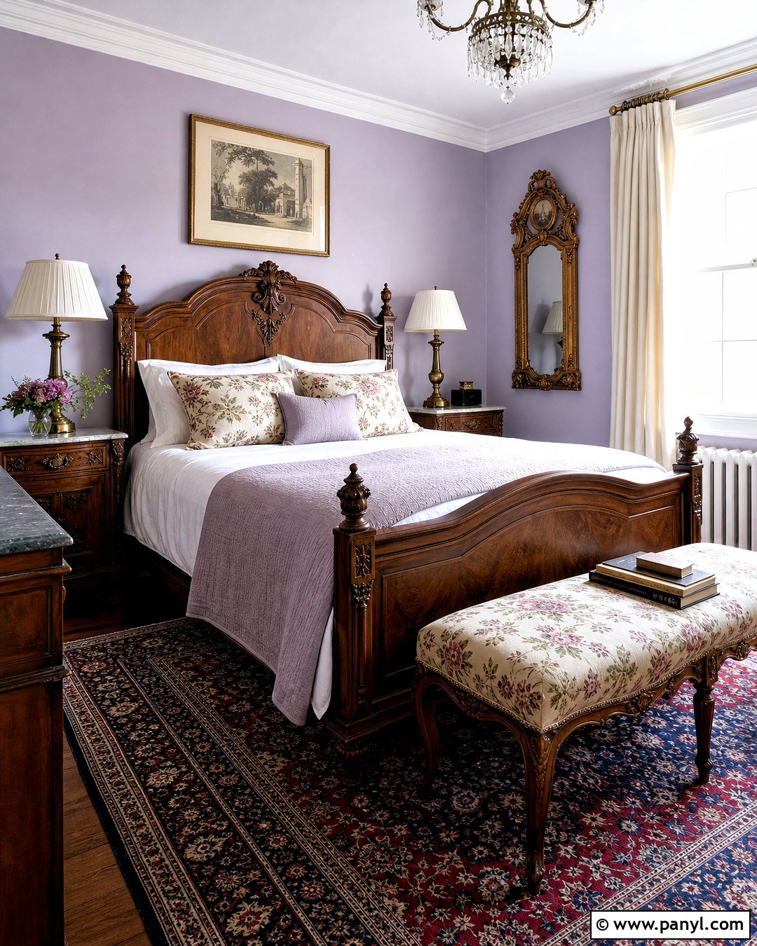 Vintage Light Lavender Bedroom - 20 light lavender bedroom ideas