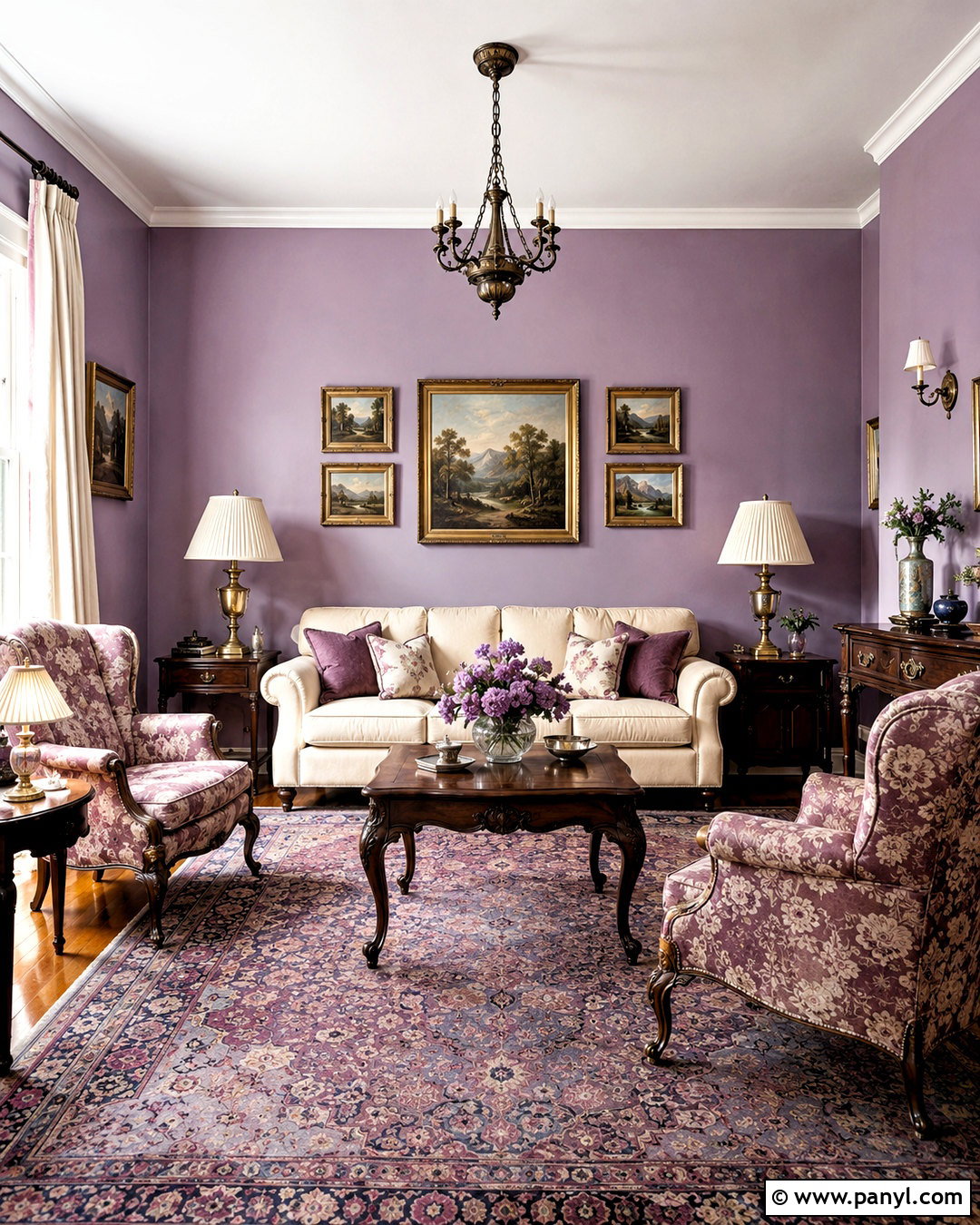 Vintage Lilac Living Room - 20 lilac living room ideas