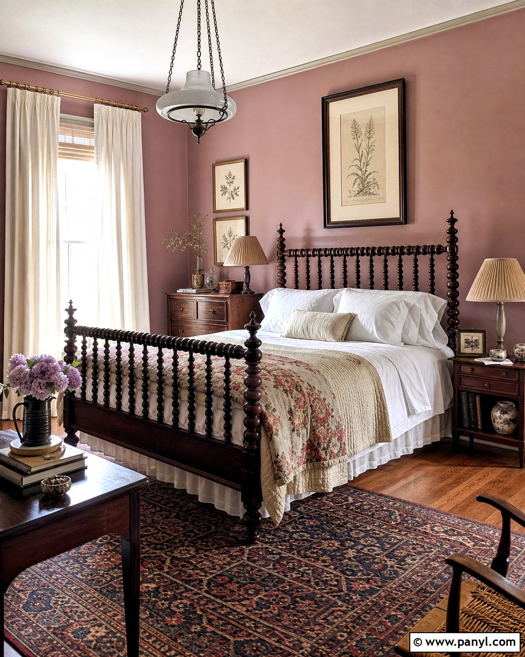 Vintage Mauve Bedroom - 20 mauve bedroom ideas