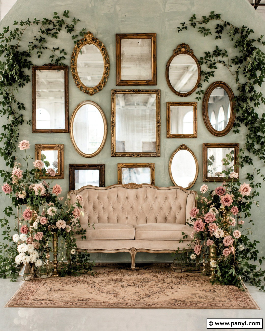 Vintage Mirror Backdrop - 20 mirror backdrop ideas