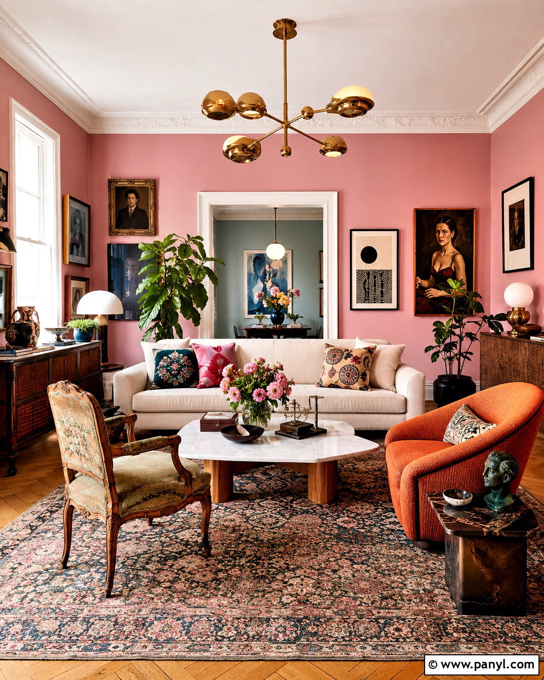 Vintage Modern Maximalist Living Room - 20 modern maximalist decor ideas