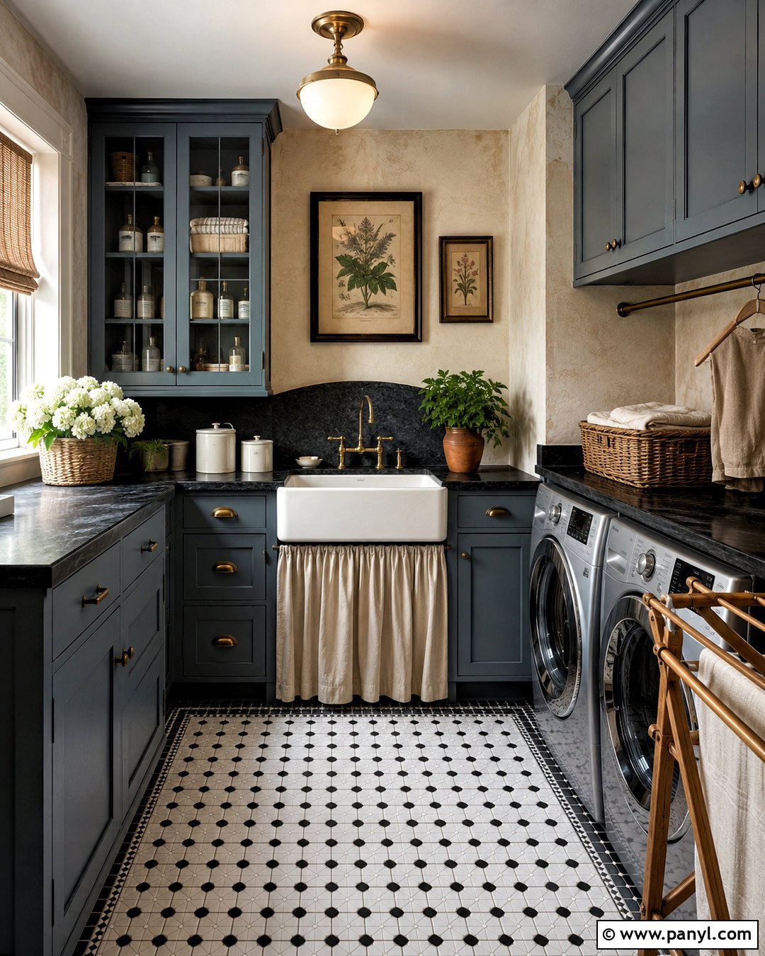 Vintage Moody Laundry Room - 20 moody laundry room ideas