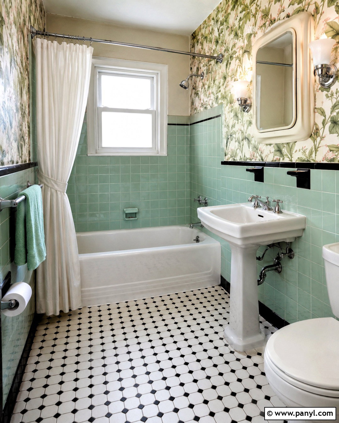 Vintage Pastel Green Bathroom - 20 pastel green bathroom ideas