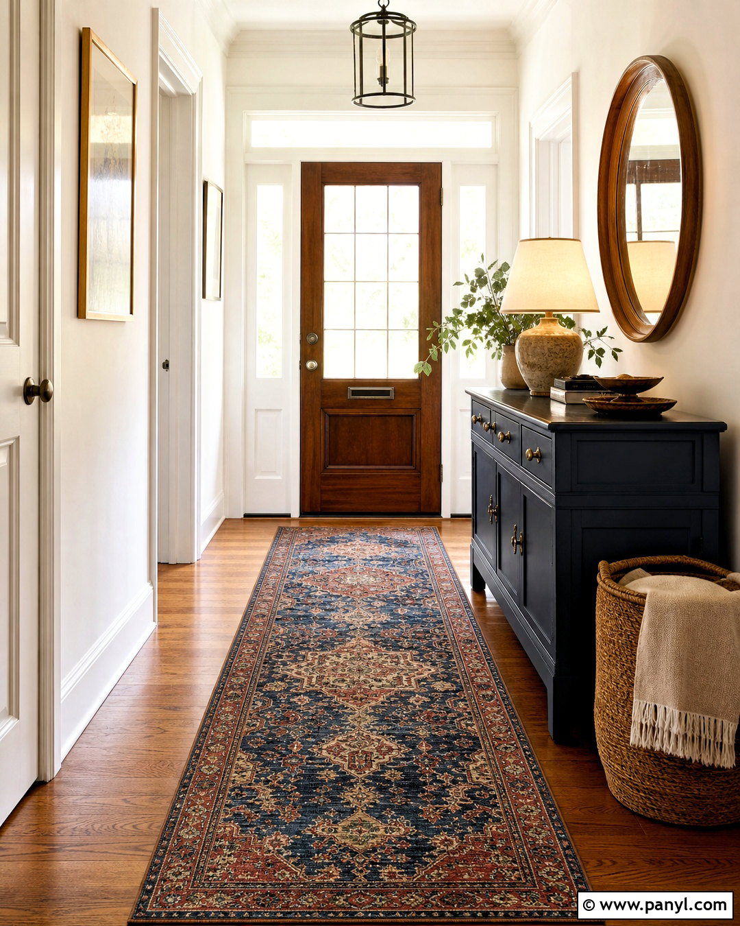 Vintage Pattern Carpet Runner for Entryway - 20 high traffic carpet ideas
