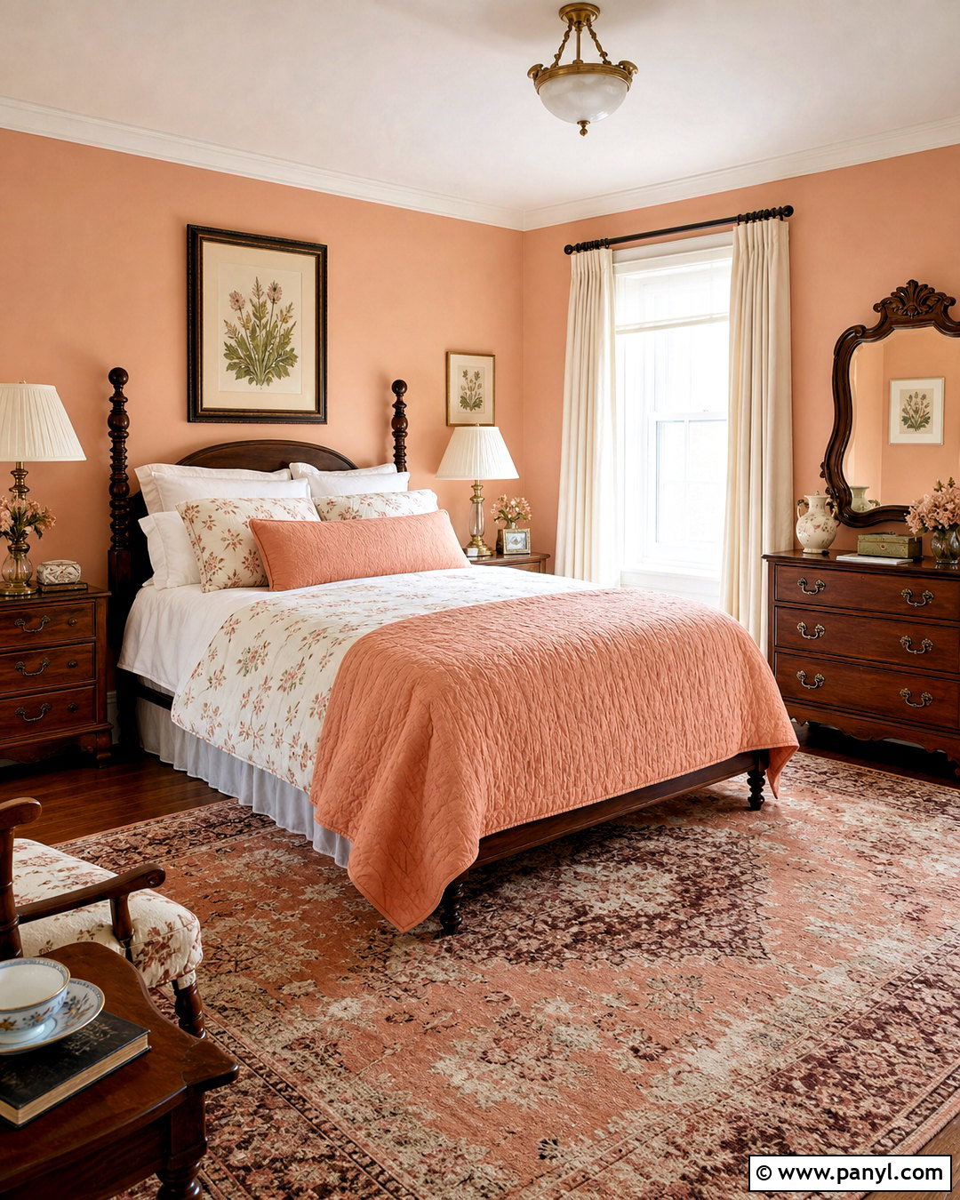 Vintage Peach Bedroom - 20 peach color bedroom ideas