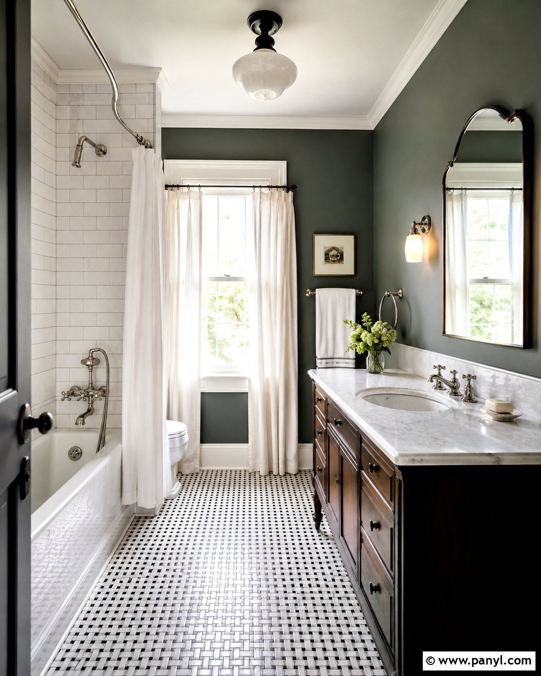 Vintage Pewter Green Bathroom - 20 pewter green bathroom ideas