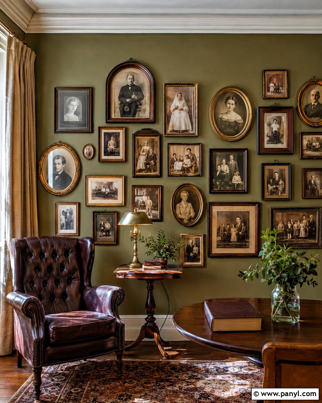 Vintage Photo Collage Wall - 20 photo collage wall ideas