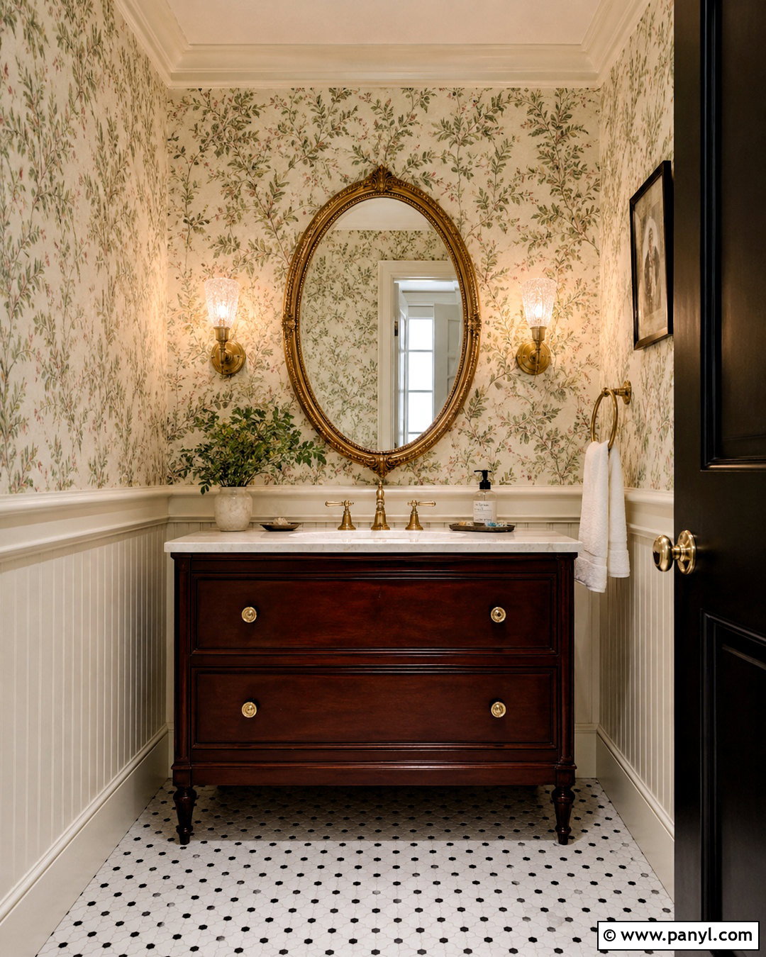 Vintage Powder Room - 20 powder room inspiration ideas