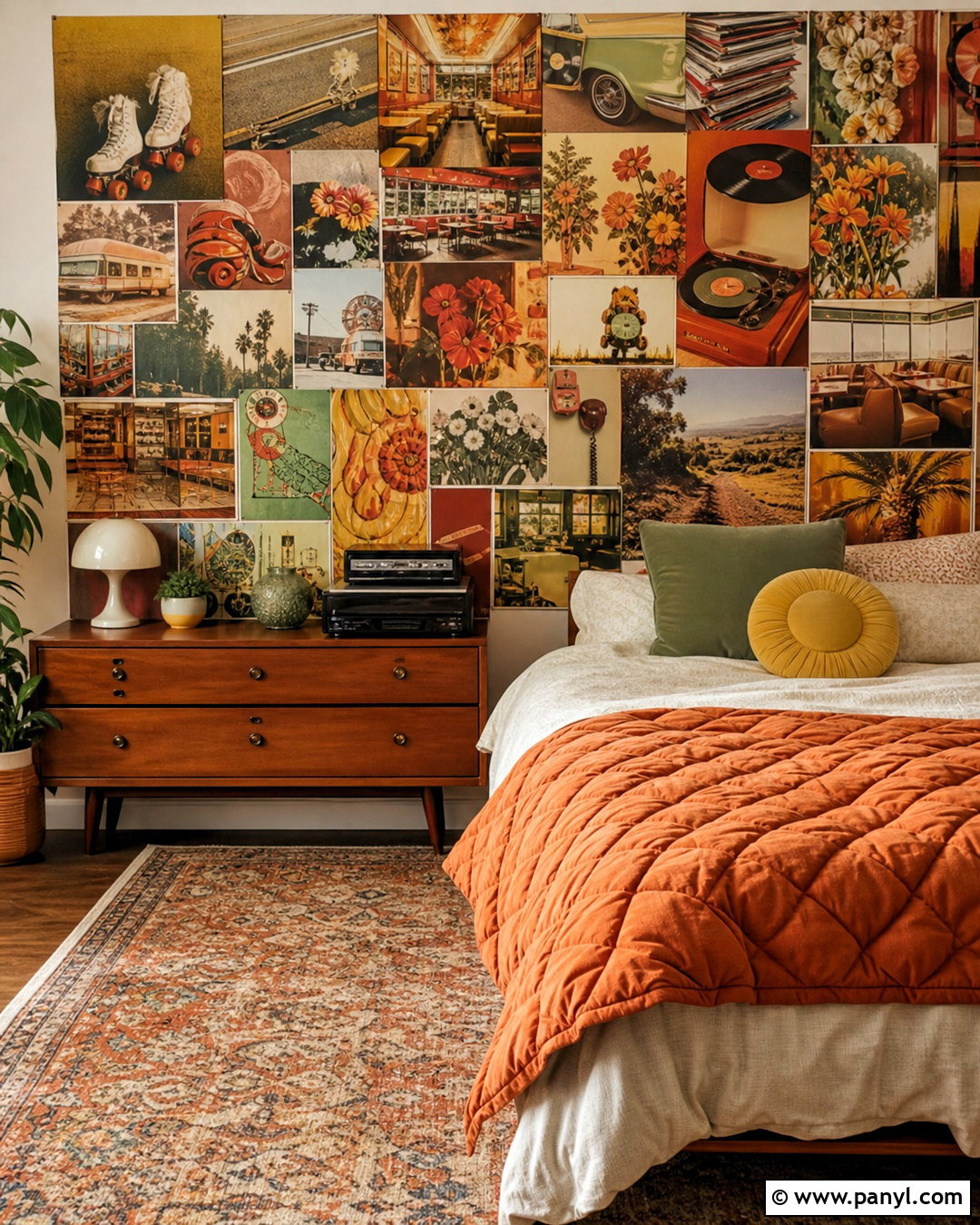 Vintage Retro Wall Collage - 20 aesthetic pictures for wall collage ideas