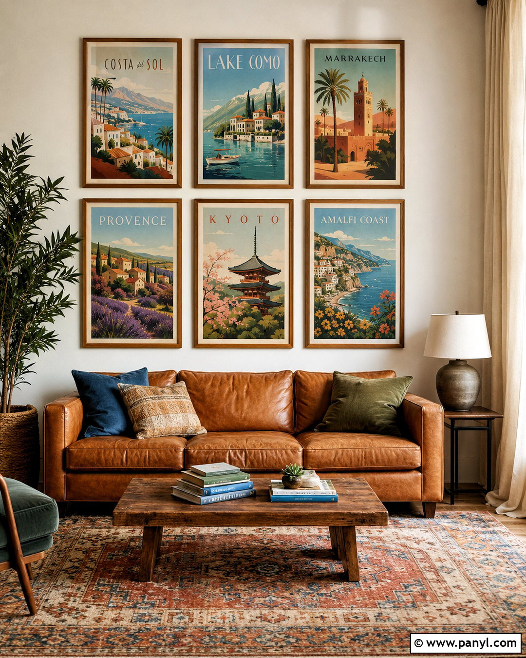 Vintage Travel Poster Wall - 20 poster wall ideas aesthetic ideas