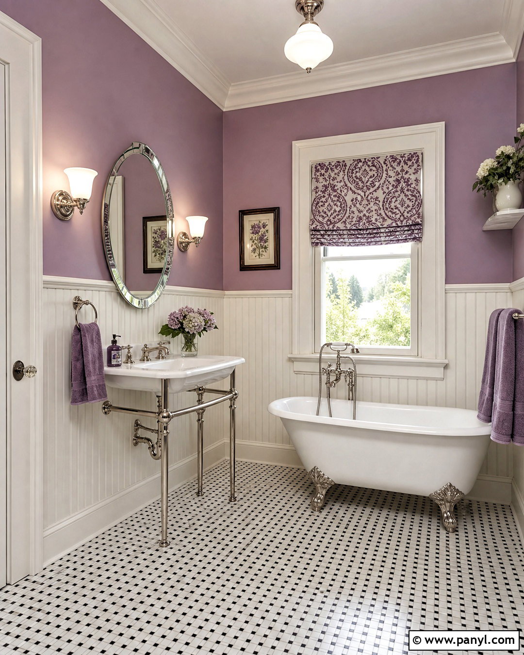 Vintage Violet Bathroom - 20 violet bathroom ideas