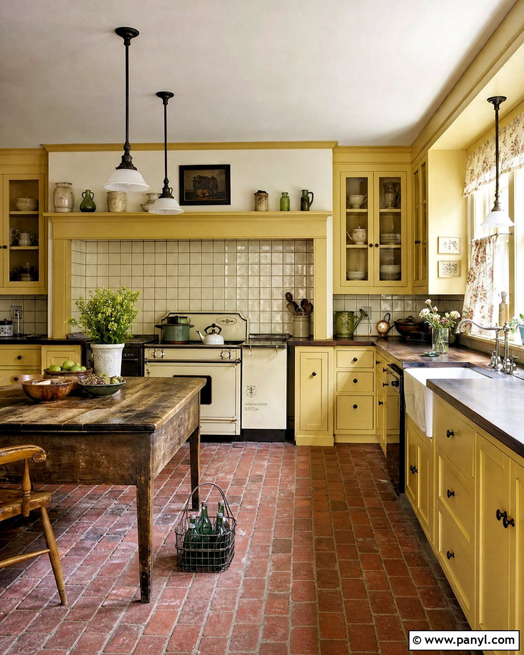 Vintage Yellow Farmhouse Kitchen - 20 yellow farmhouse kitchen ideas