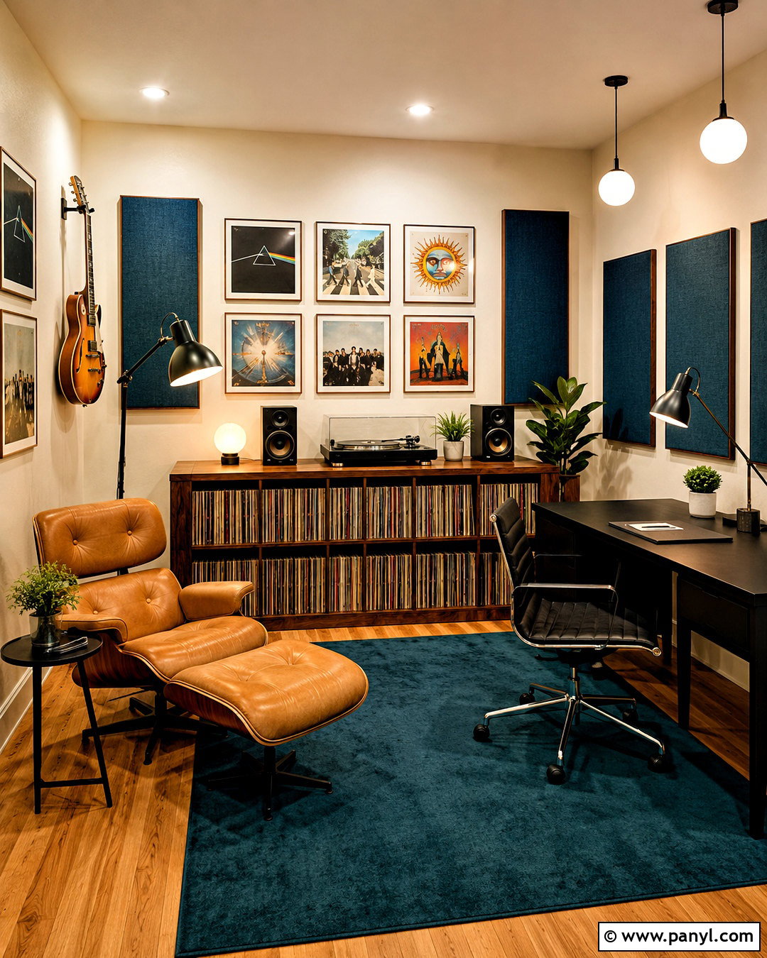 Vinyl Music Office Room - 20 music office room ideas
