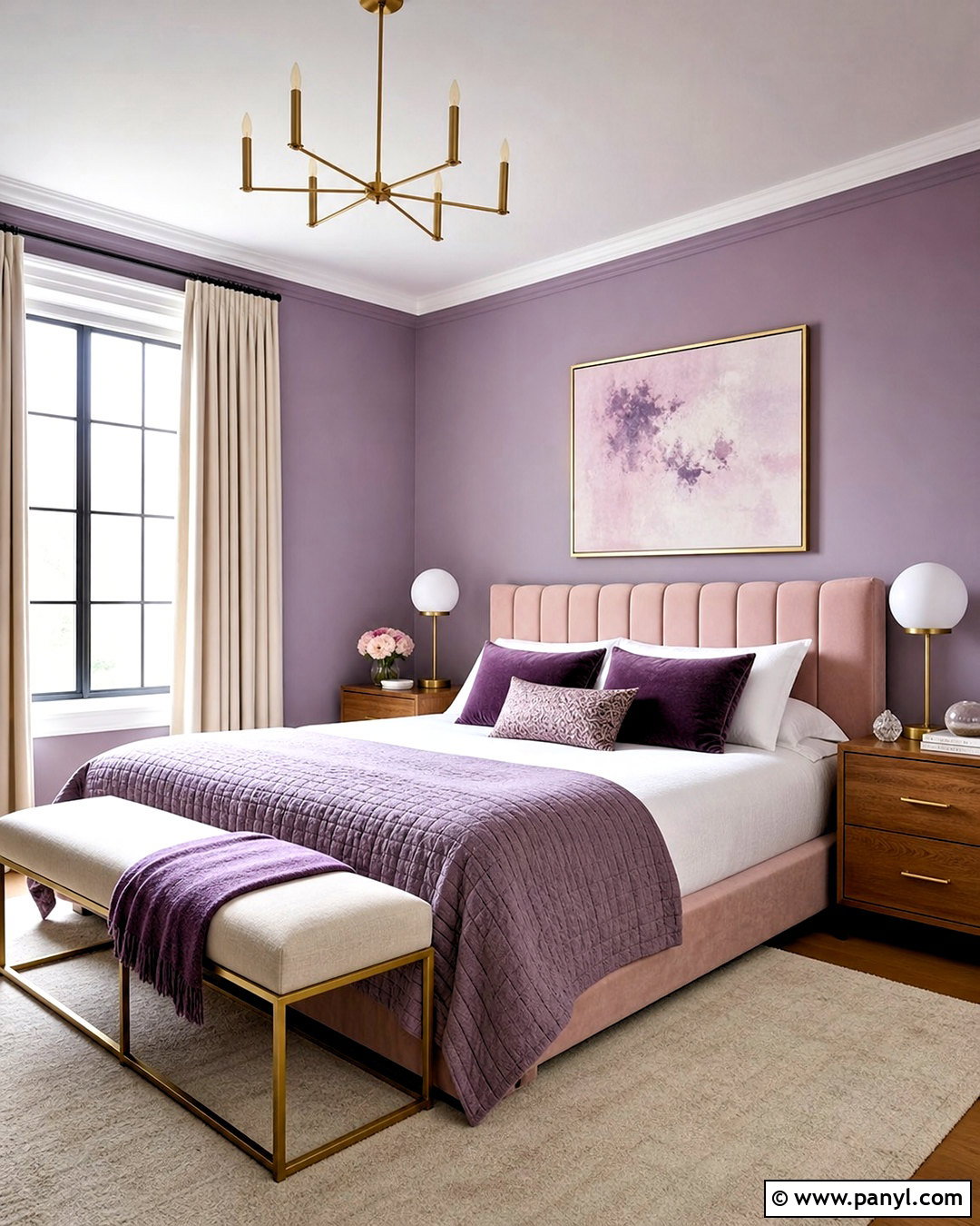 Violet And Blush Pink Bedroom - 20 violet room ideas bedrooms