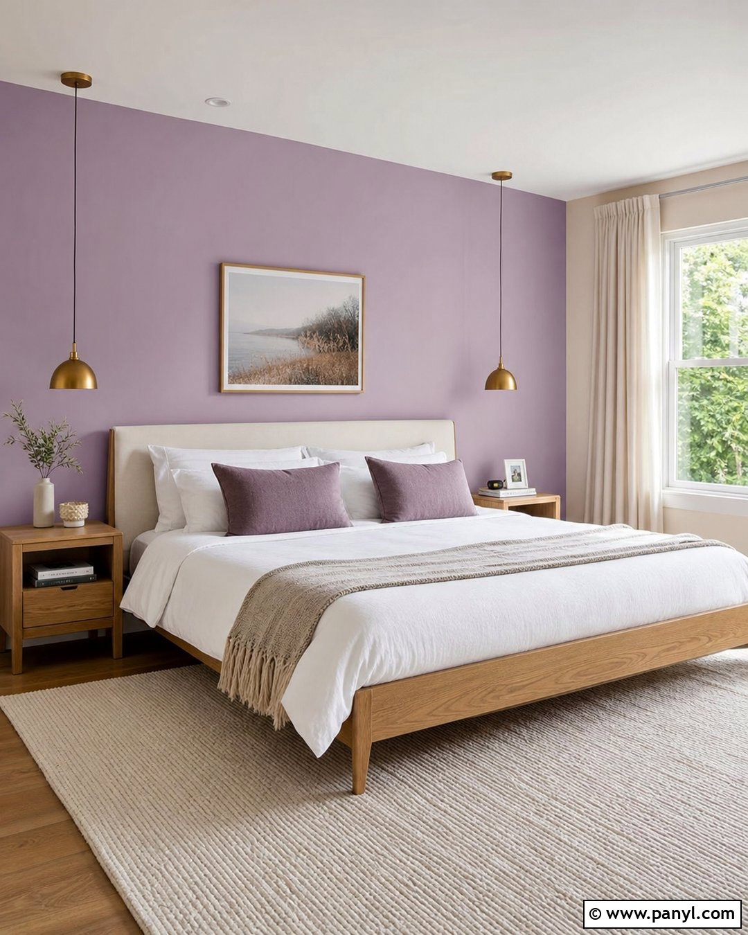 Violet And Blush Pink Walls - 30 violet wall ideas