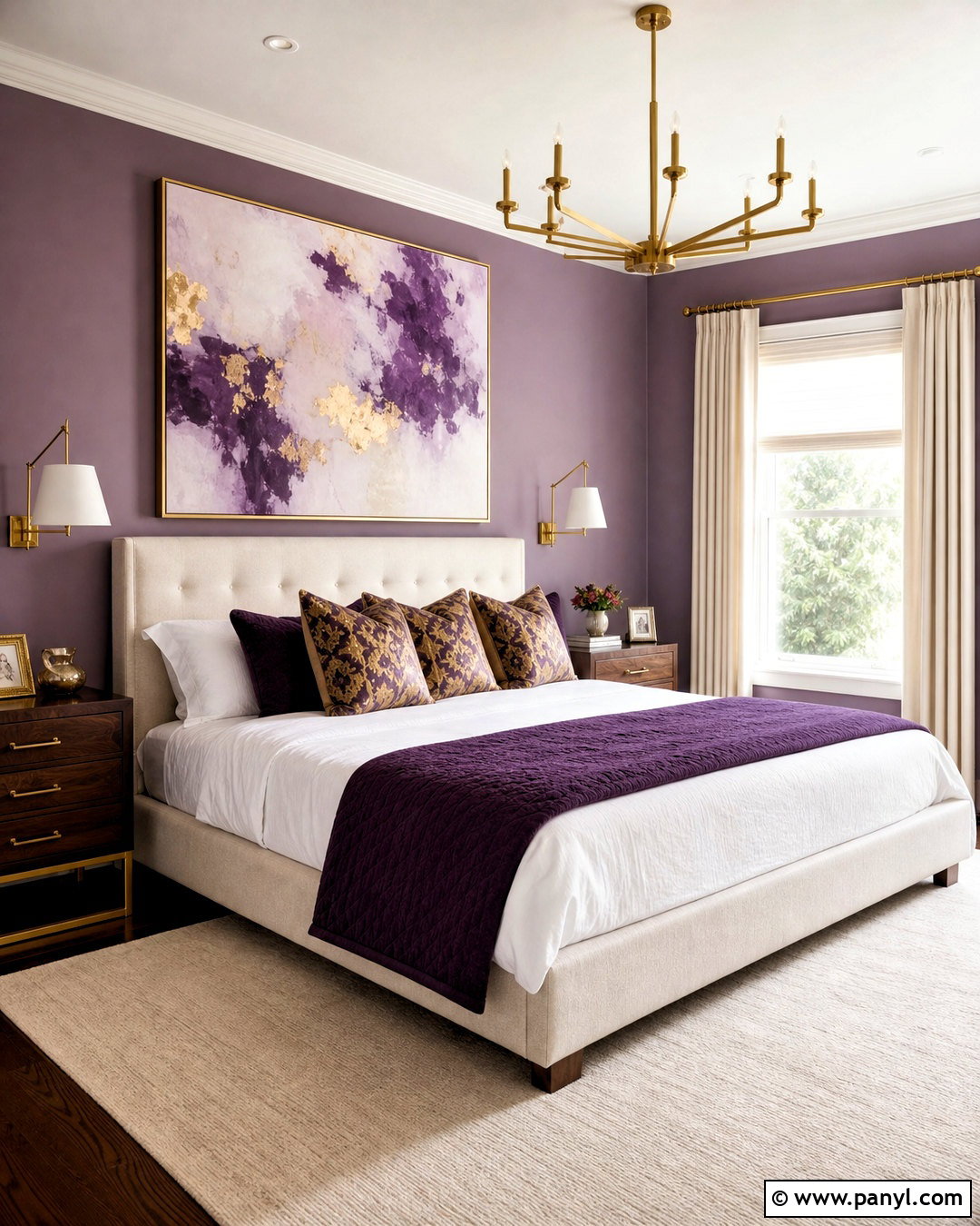 Violet And Gold Bedroom - 20 violet room ideas bedrooms