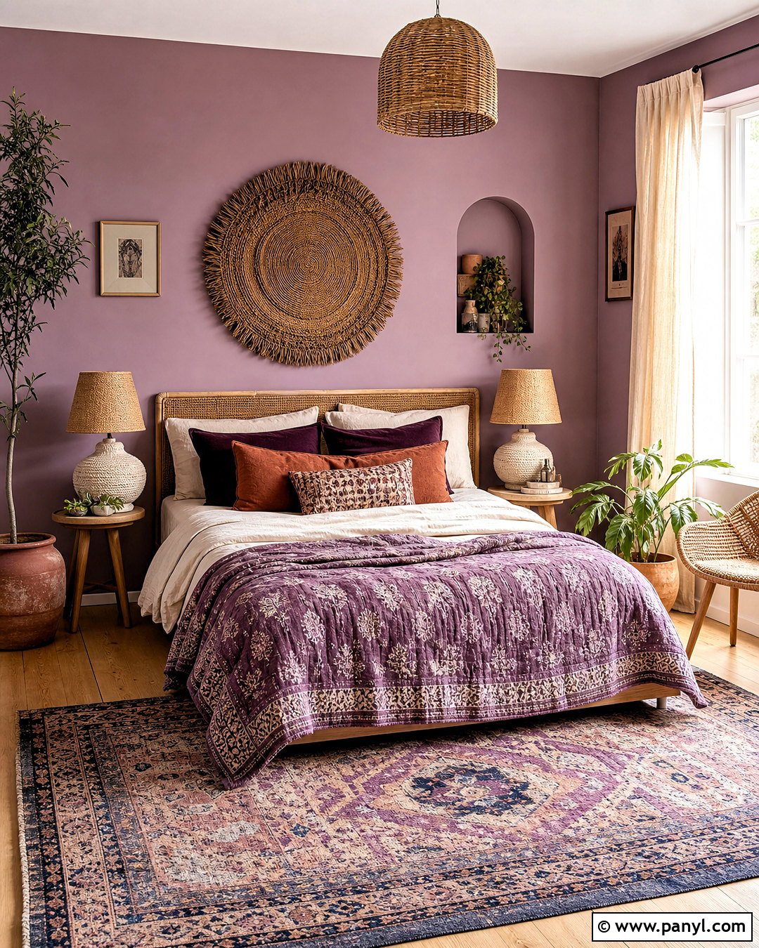 Violet Boho Bedroom - 20 violet room ideas bedrooms