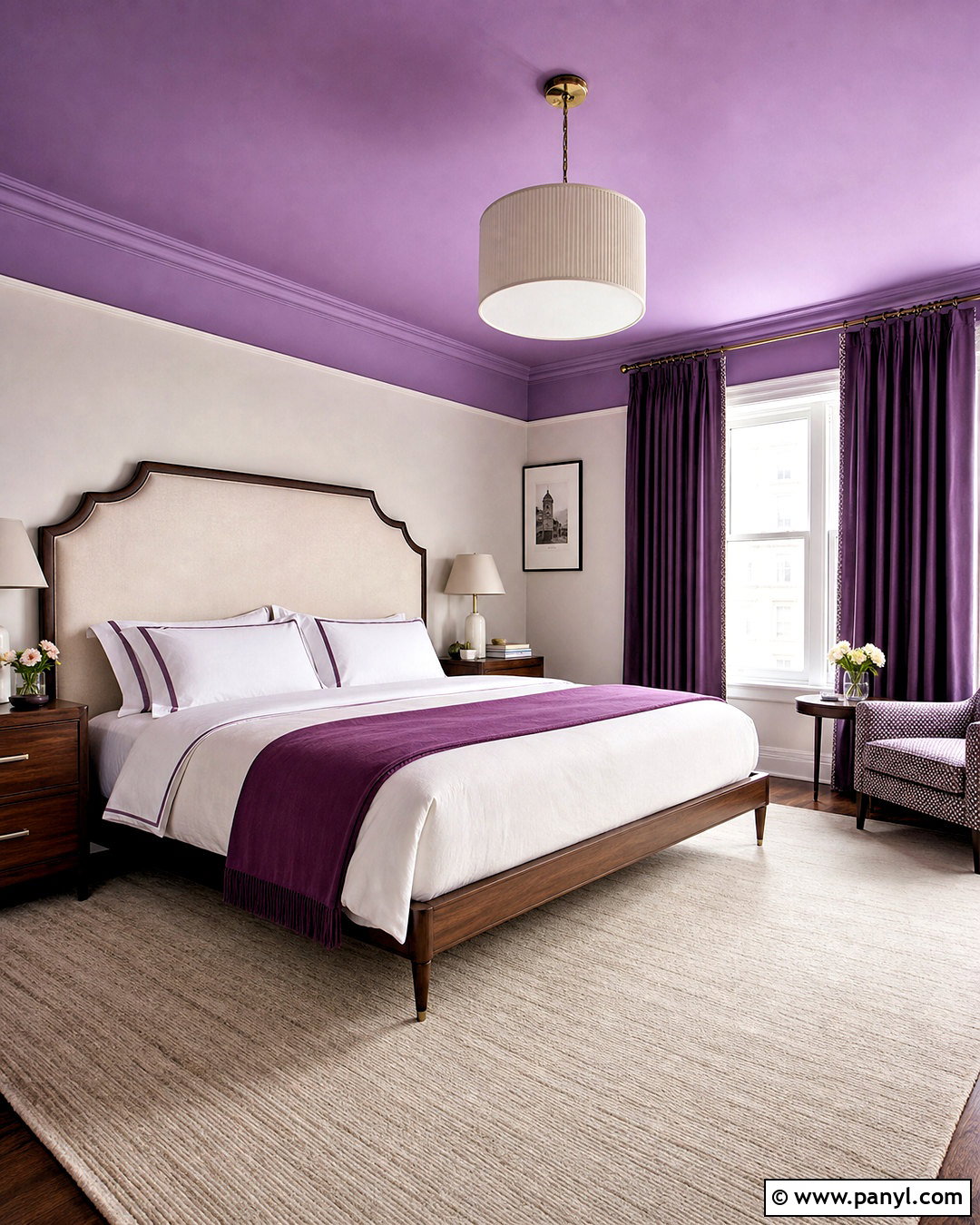 Violet Ceiling Bedroom - 20 violet room ideas bedrooms