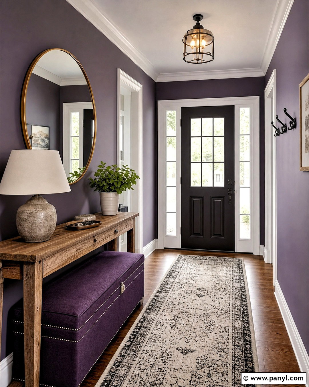 Violet Entryway - 20 violet room ideas