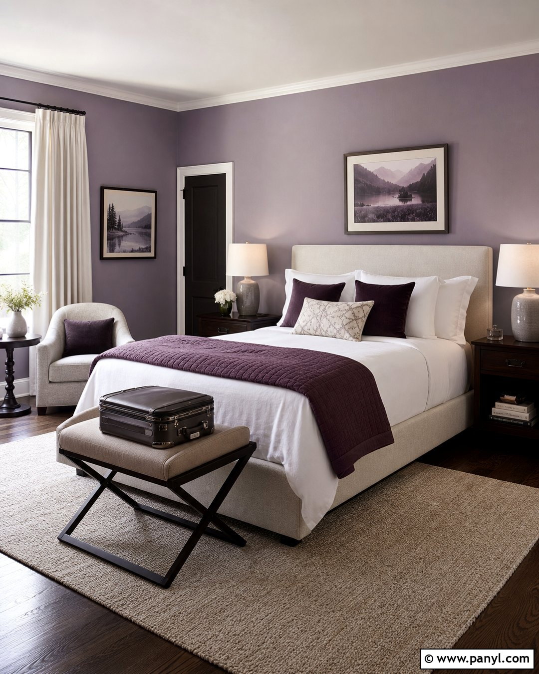Violet Guest Room Walls - 30 violet wall ideas