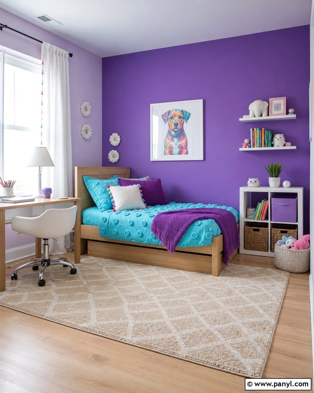 Violet Kids Room Walls - 30 violet wall ideas