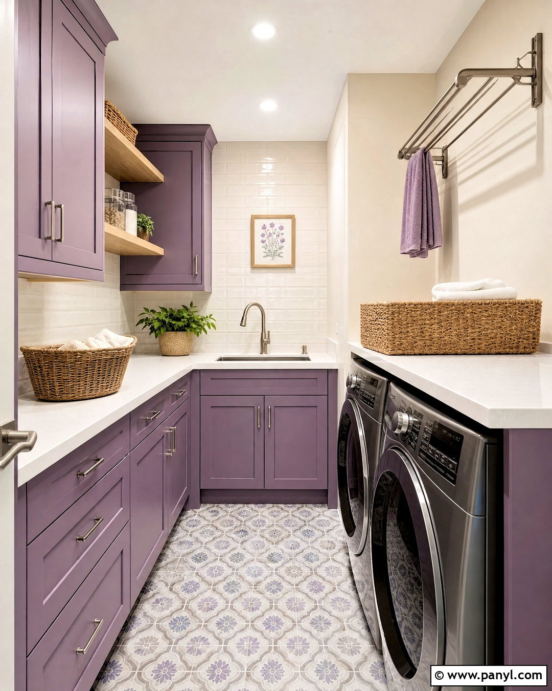 Violet Laundry Room - 20 violet room ideas