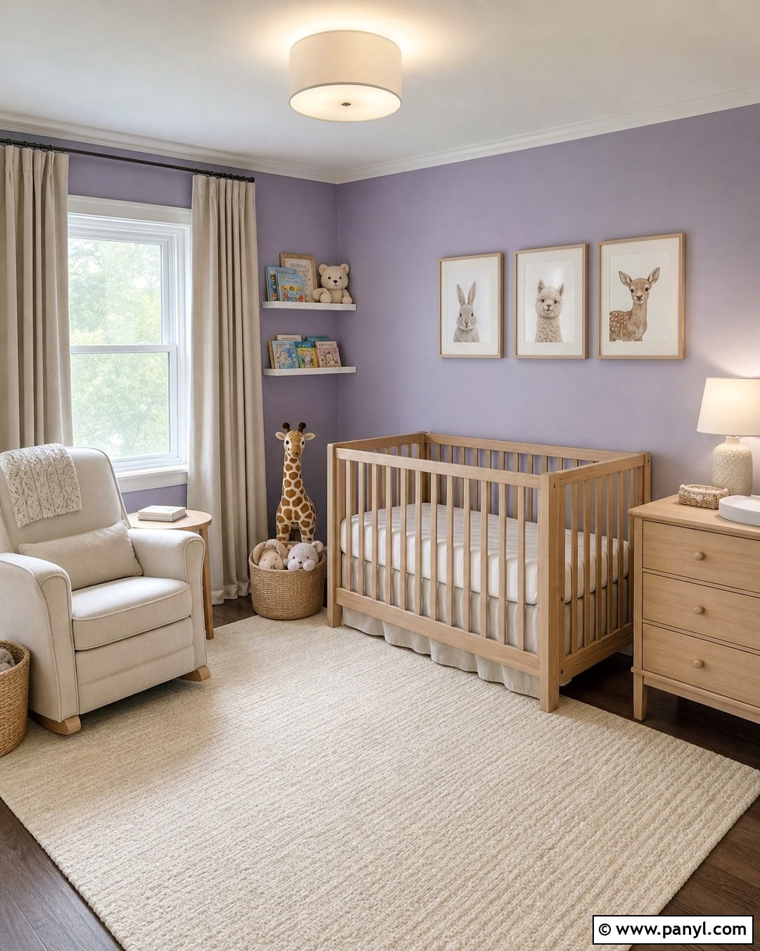 Violet Nursery Walls - 30 violet wall ideas