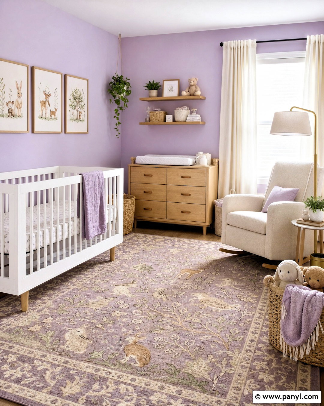 Violet Nursery - 20 violet room ideas