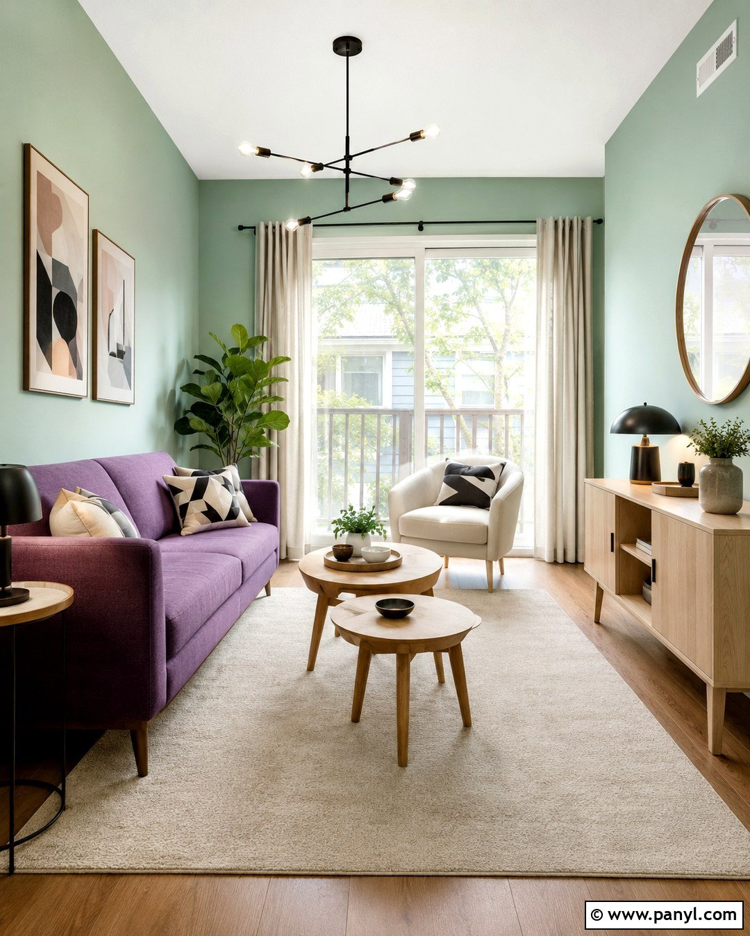 Violet Sofa With Mint Green Walls - 20 Purple Sofa Green Walls